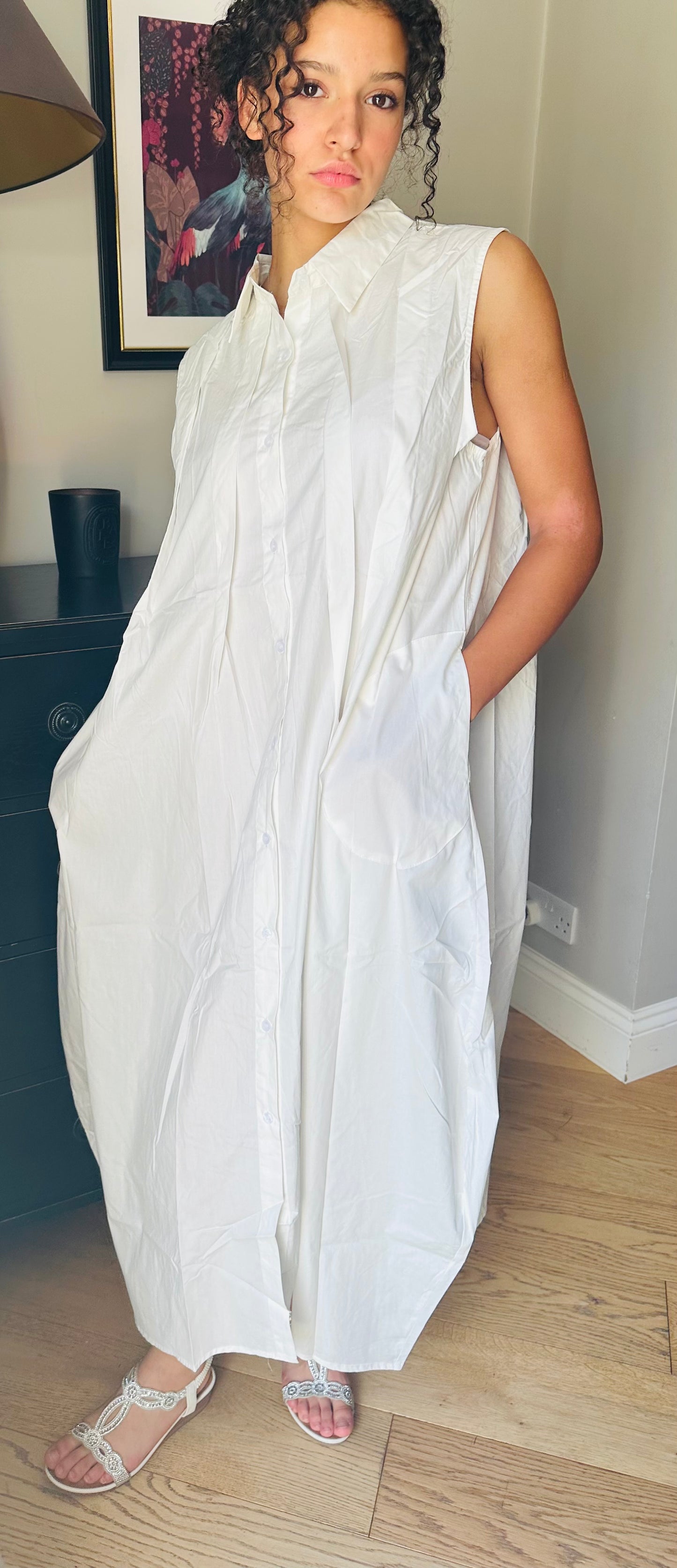 Balloon style maxi dress