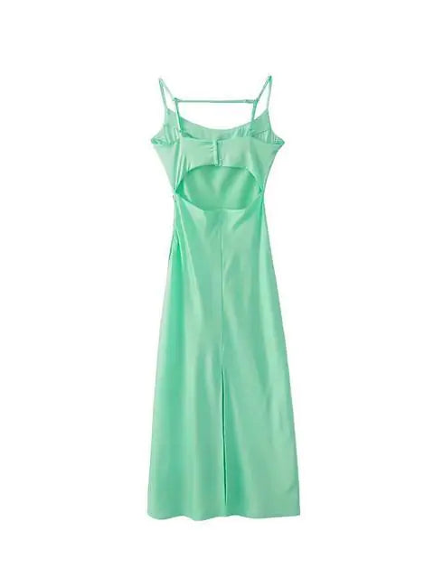 Strappy satin occasion Dress